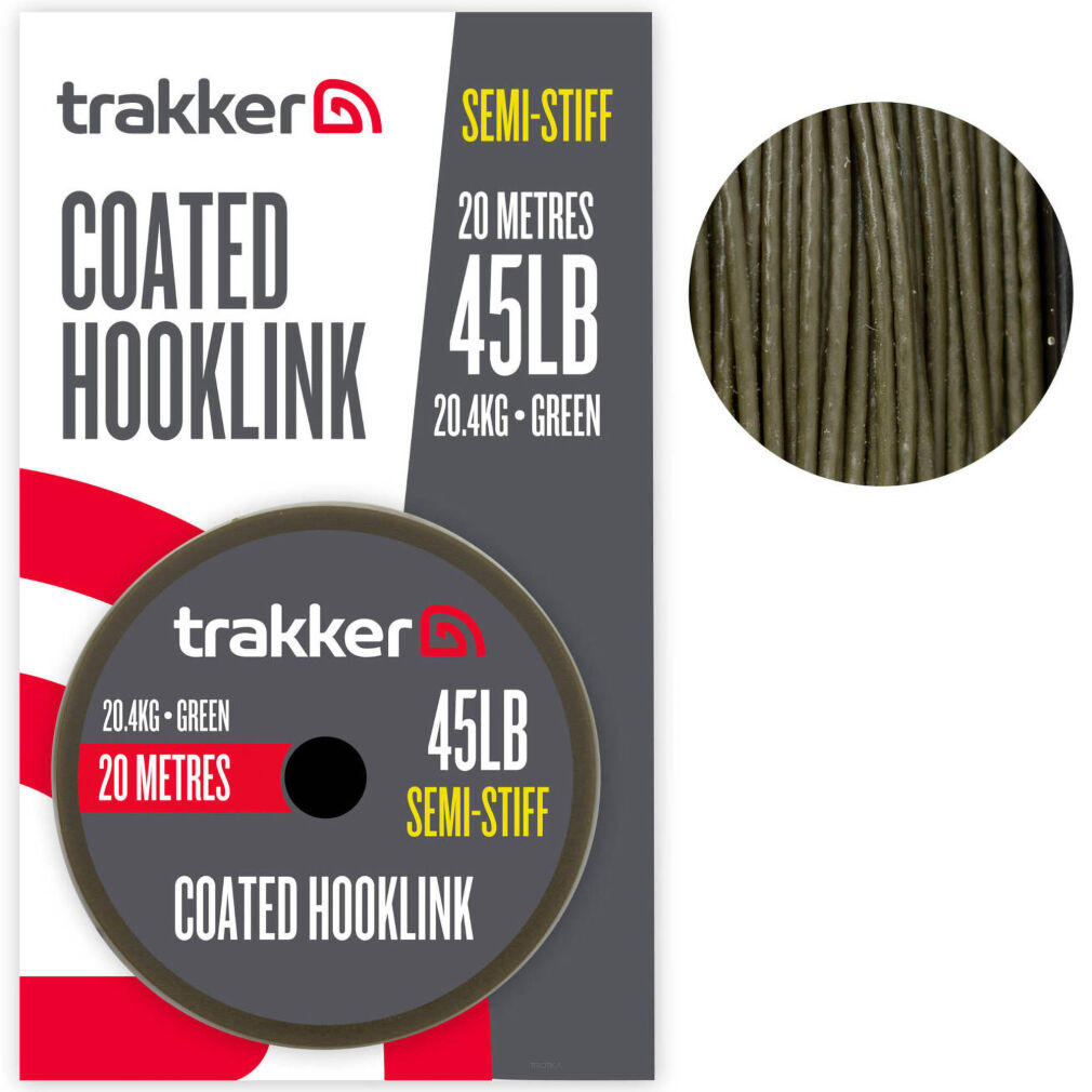 Plecionka W Otulinie Trakker Semi Stiff Coated Hooklink - 45lb 20.4kg