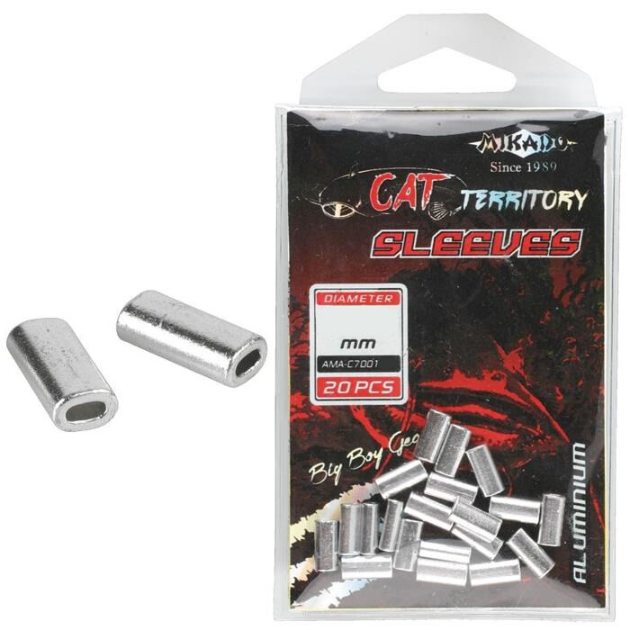 Tuleja zaciskowa Mikado aluminiowa - 0,8mm 20szt 