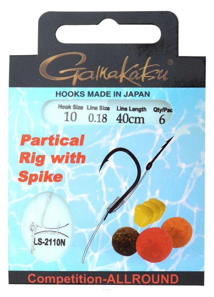 Haczyki z przyponem Gamakatsu Spike 2110N #14/0,16mm