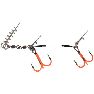 Dozbrojki Tytanowe Mikado Jaws Double Evo Titanium XL UV 30Kg Kotwice 2/0 , 1/0 - 2