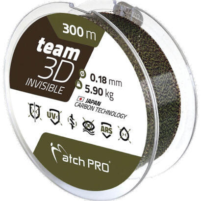 Żyłka Team MatchPro 3D Invisible 0,28mm 300m