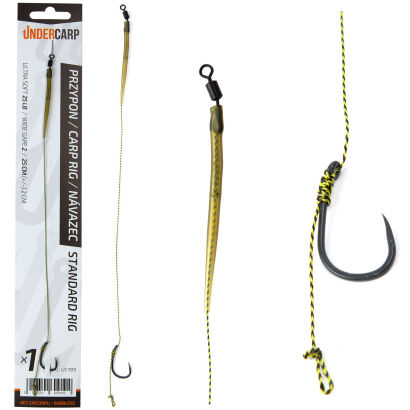 Przypon Karpiowy Under Carp Standard Rig Bezzadziorowy - 4