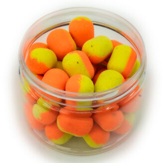 Wafters Solbaits Strawberry Cinnamon Duo Yellow/Orange Dumbells 14mm/18mm 150ml - 2