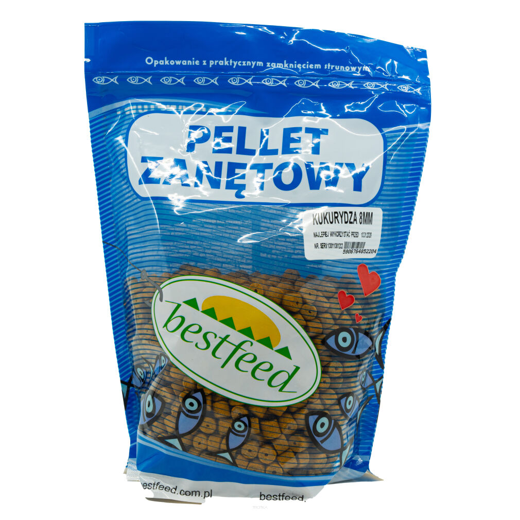 Pellet Bez Otworu Bestfeed Kukurydza 8mm 800g
