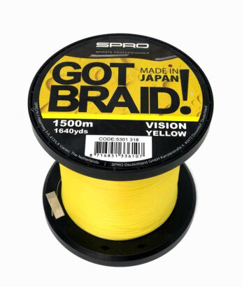 SPRO Plecionka Got Braid Vision Yellow 0.18mm 10.5kg 1500m