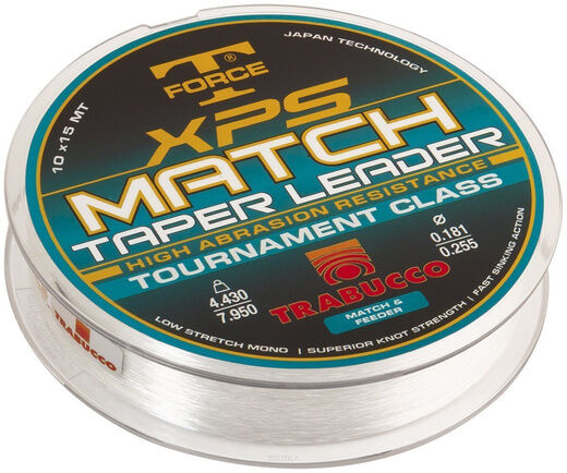 Żyłka Trabucco XPS Match Taper Leader 0,18/,025 10x15m