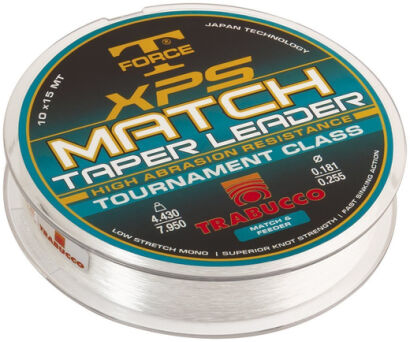 Żyłka Trabucco XPS Match Taper Leader 0,18/,025 10x15m