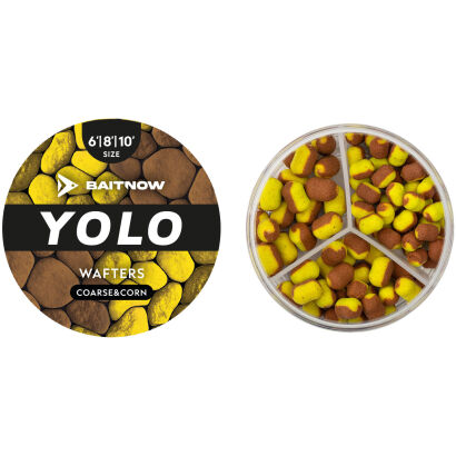 Wafters BaitNow Method Feeder Yolo Yellow & Bronze Coarse&Corn 6/8/10mm 24g