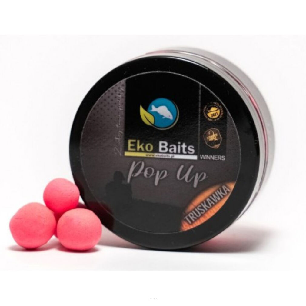 Kulki Pop-Up Eko Baits Truskawka mix 12 mm i 16 mm (słoiczek 100 ml)