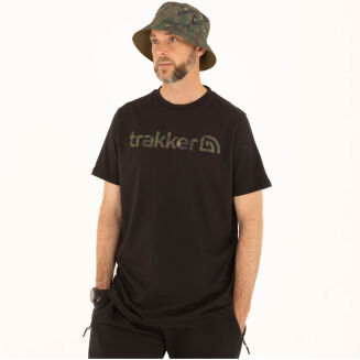 Koszulka Trakker CR Logo T-Shirt Black Camo - Large - 3
