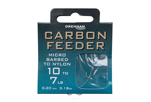 Haczyki Drennan z przyponem Carbon Feeder #14