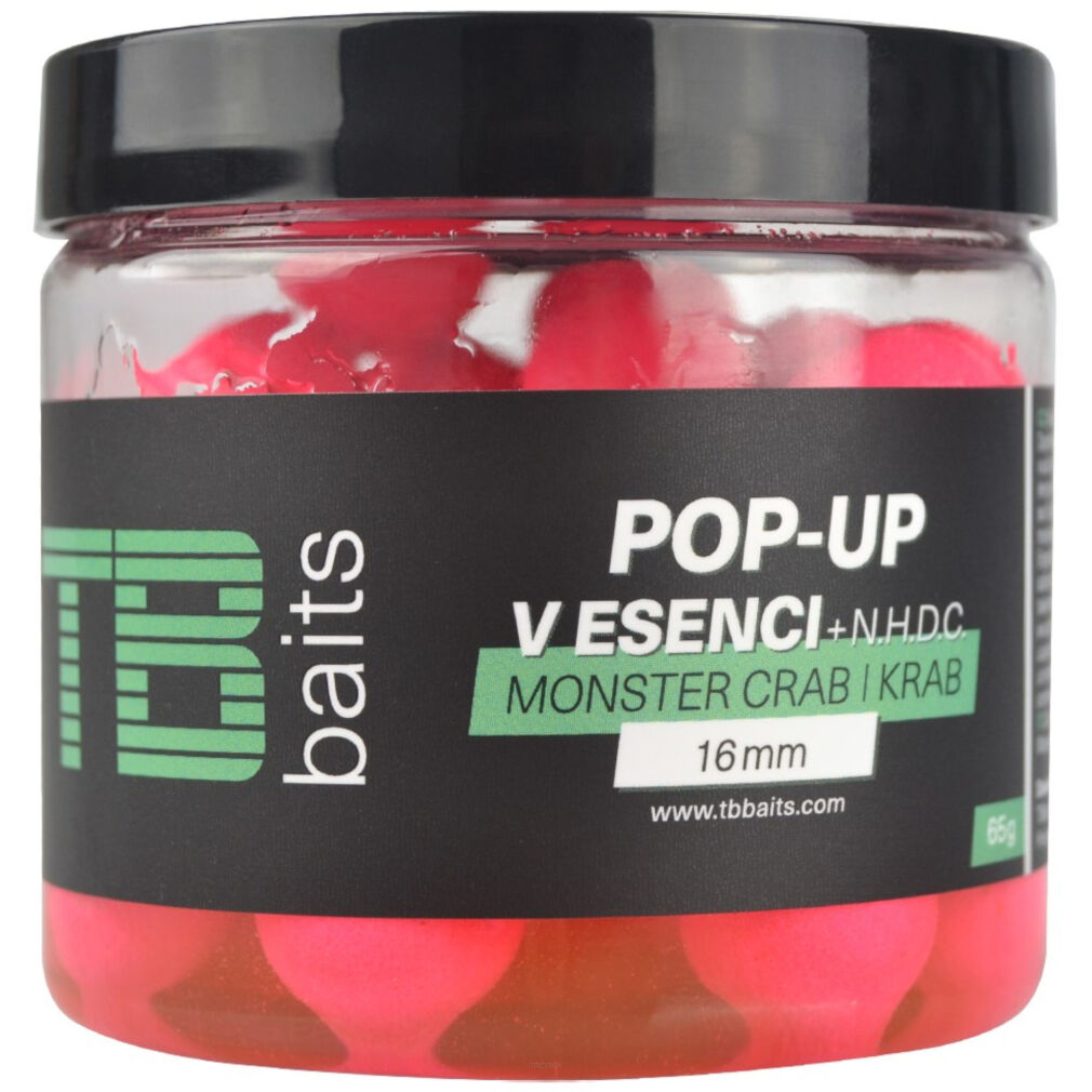 Kulki W Dipie TB Baits Floating Pop-Up Pink Monster Crab + NHDC 65g 16mm
