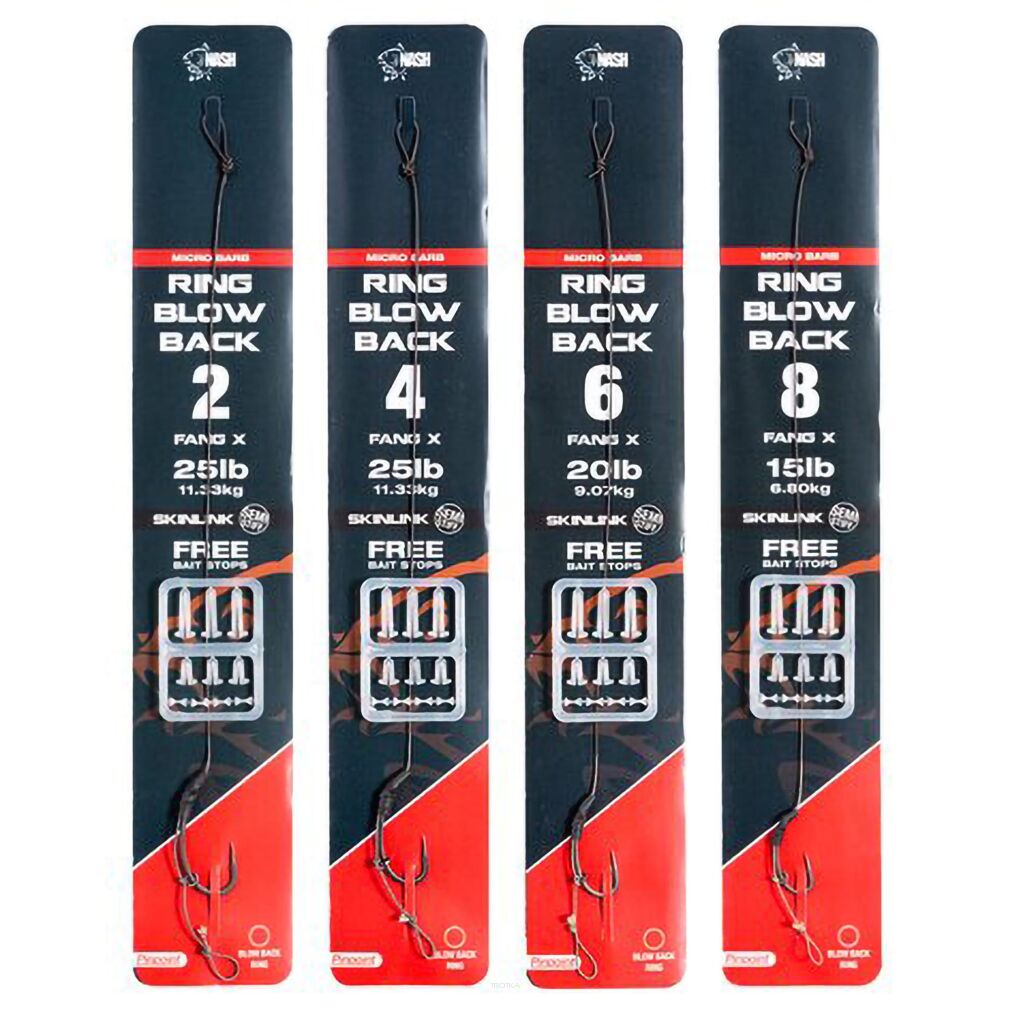Gotowy Przypon Karpiowy Nash Ready Rigs Ring Blow Back Rig 6 Micro Barb