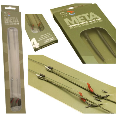 Przypony One More Cast Meta Terminal Tackle All in 1 Rig Coated Braid Lead Clip Barbed - 4
