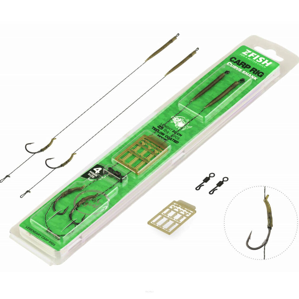 Przypony Zfish Curve Shank Carp Rig - 4