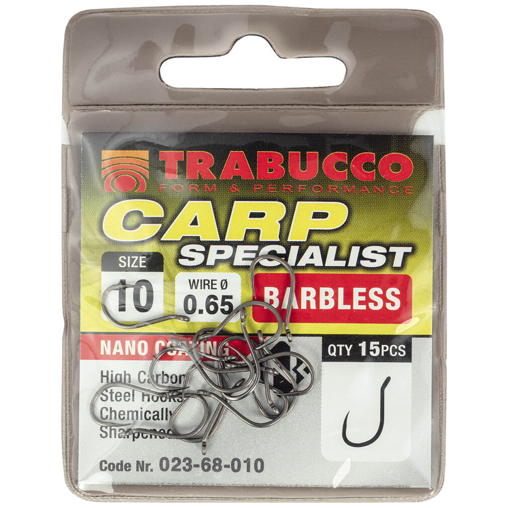 Haczyki Trabucco Carp Specialist Bezzadziorowe - 10