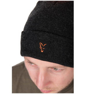 Czapka Fox Collection Bobble Hat- Black/ Orange - 3
