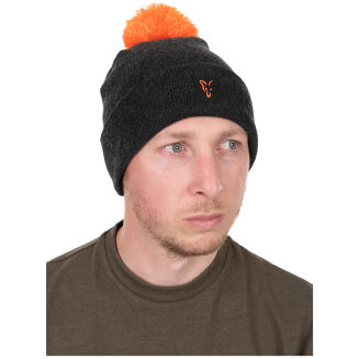 Czapka Fox Collection Bobble Hat- Black/ Orange - 4