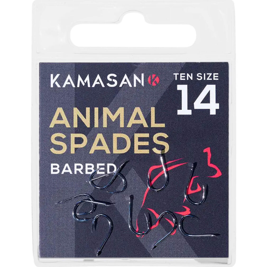Haczyki Kamasan Animal Spade Barbed - 16