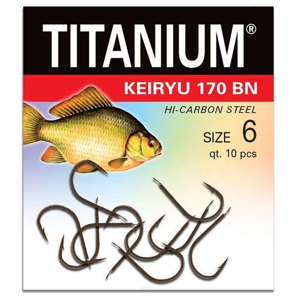 Haczyki Robinson Titanium - Keiryu 170BN - roz. 12  02-P-170BN-12