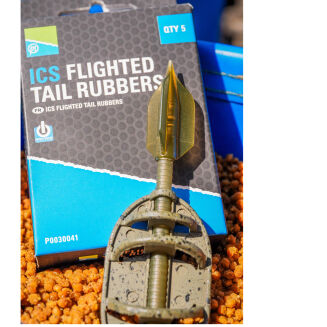 Gumowe Lotki Do Podajnika Preston ICS Flighted Tail Rubbers 5szt - 4