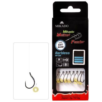 Przypony Mikado Method Feeder Z Gumką Bezzadziorowe MF138 - 6/0.25mm/10cm - 3