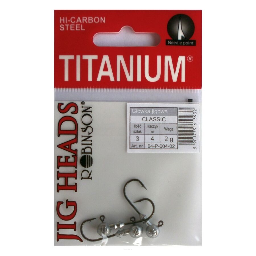 Główka Jigowa Robinson Titanium roz. 1/0 - 6g 3szt. 04-P-010-06