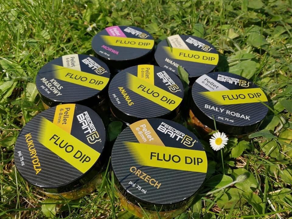 Pellet haczykowy Feeder Bait 6-8mm FLUO DIP - Morwa 