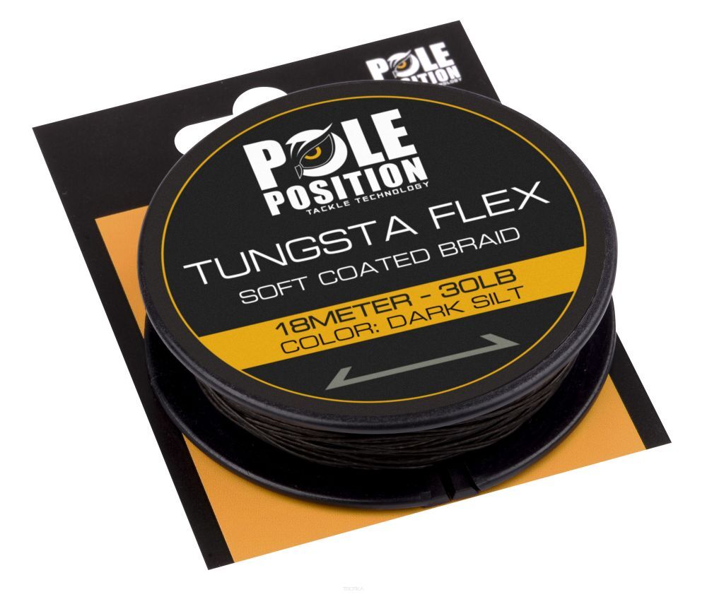 Plecionka przyponowa Strategy Tungstaflex - Dark Silt - 18m/30lb