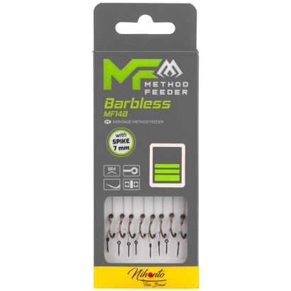 Przypony Mikado Mf Mf14 Z Igłą Hak Bez Zadziora Nr 4 / Plecionka: 0.18mm/10cm