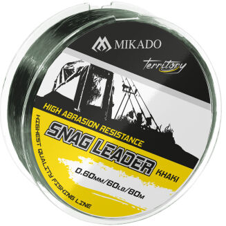Przypon Strzałowy Mikado Snag Leader Khaki 60lbs/0.60mm/80m - 2