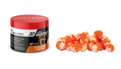 Wafters Match Pro Duo 3D Worms 10mm - Orange-Chocolate