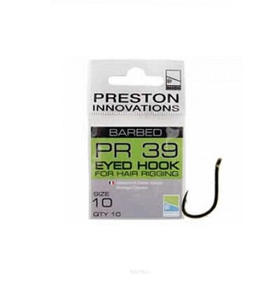 Haczyki Preston Eyed Hook PR39 - roz. 10
