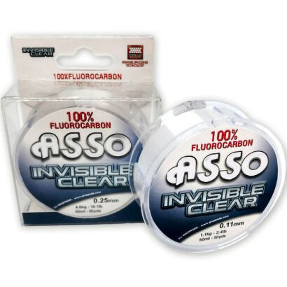 Żyłka Asso Invisible Clear Par White-00 0,35mm 1x50m