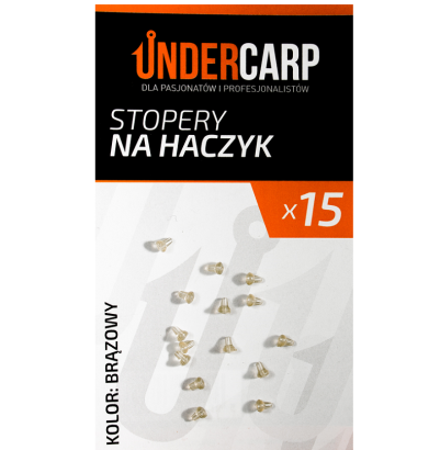 Stopery na haczyk - brązowe