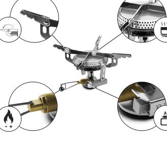 Kuchenka gazowa Delphin FLAMER 3000W - 5