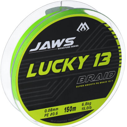 Plecionka Mikado Jaws Lucky 13 0.16mm/13.0kg/150m - Fluo Zielona