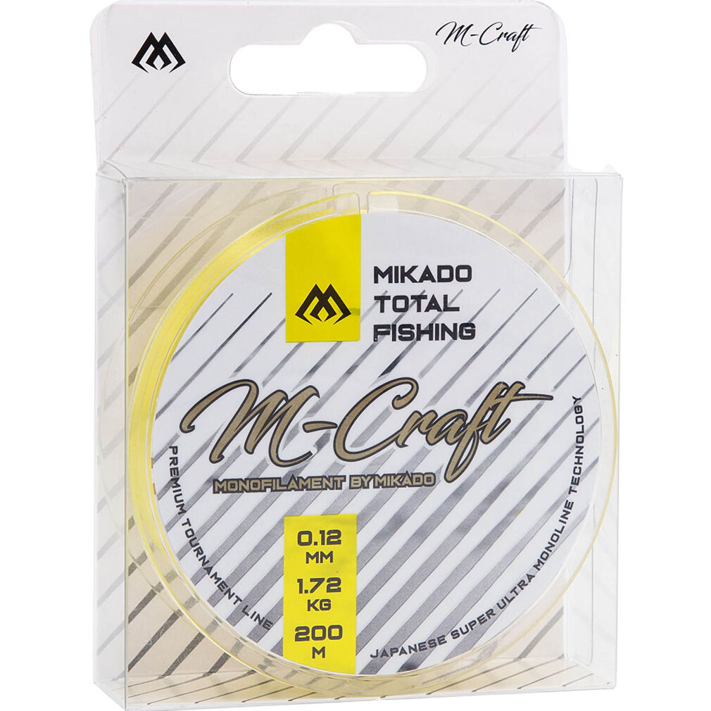 Żyłka Mikado M Craft 0.12mm/1.72kg/200m Fluo Yellow