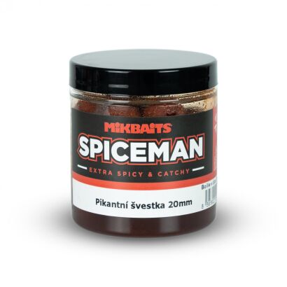 Kulki haczykowe w dipie MikBaits Spiceman boilies in dip 250ml - Pikantna Śliwka 20mm