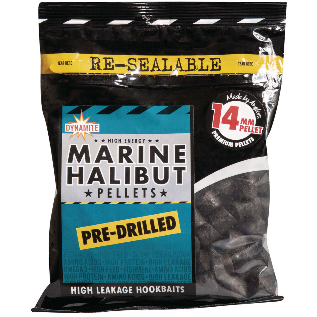 Pellet Dynamite Baits Pre-Drilled Marine Halibut 14mm