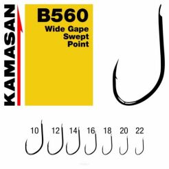 Haczyki Kamasan B560 Wide Gape Swept Point #20