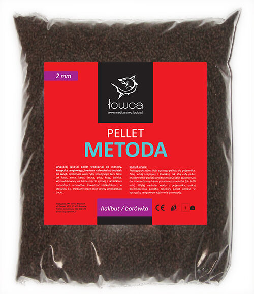 Pellet Łowca Metoda 2mm - Halibut/Borówka 1kg
