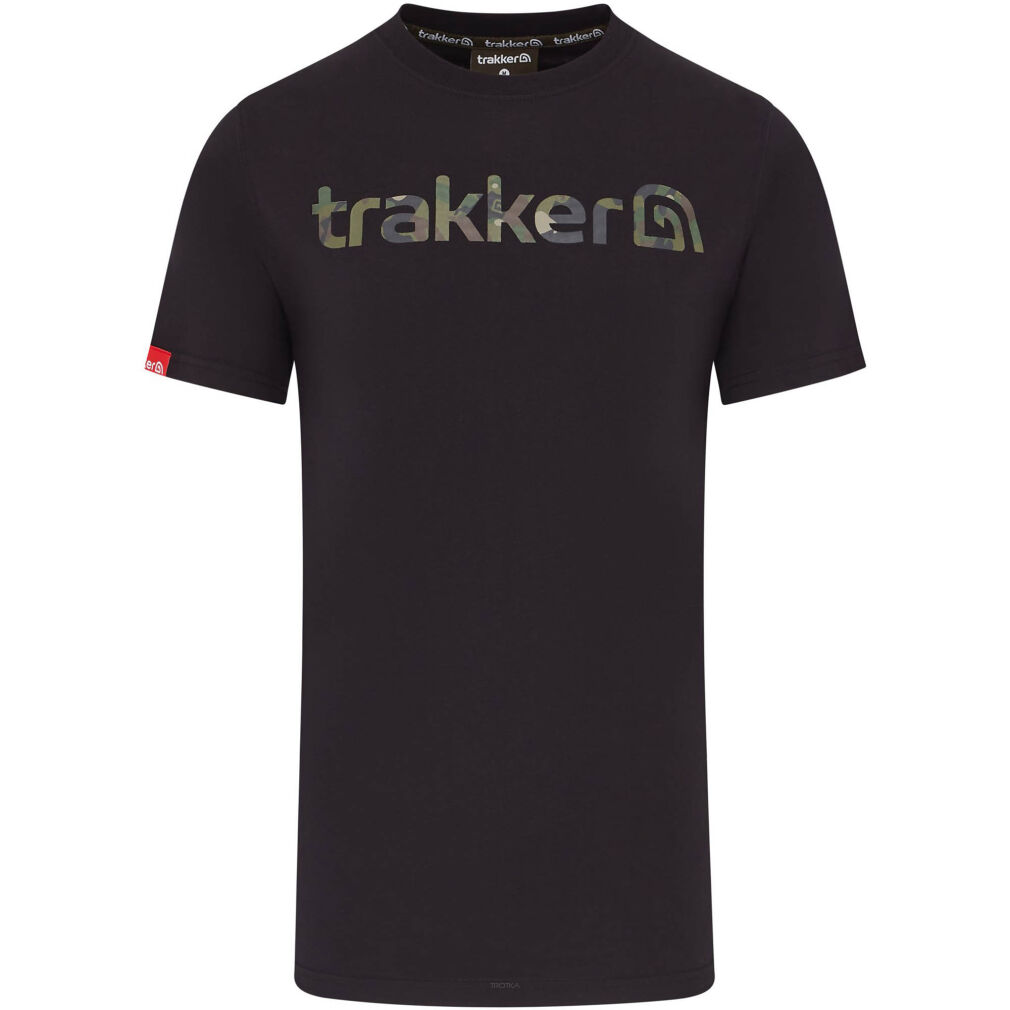 Koszulka Trakker CR Logo T-Shirt Black Camo - Medium