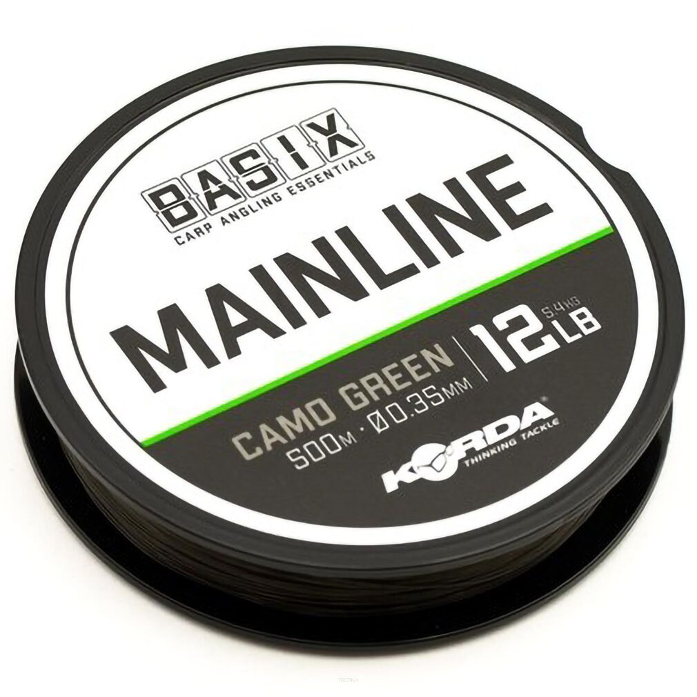 Żyłka Korda Basix Mainline Camo Green 0,40mm 15lb 1000m