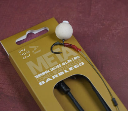 Przypony One More Cast Meta Terminal Tackle All in 1 Rig Coated Braid Lead Clip Barbless - 6