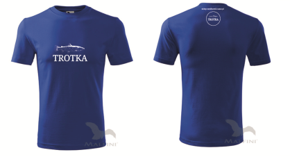 Koszulka męska z logo Trotka (t-shirt) -  Niebieska , roz. M