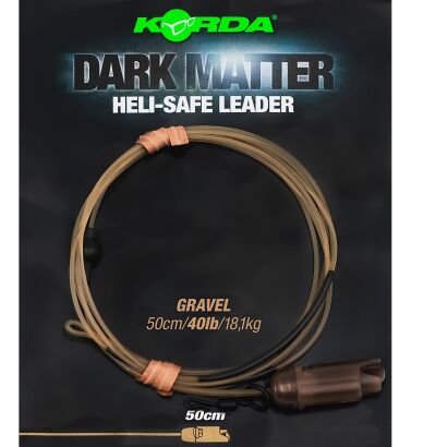 Zestaw Helikopterowy Korda Dark Matter Leader Heli Safe Gravel 40lb 50cm