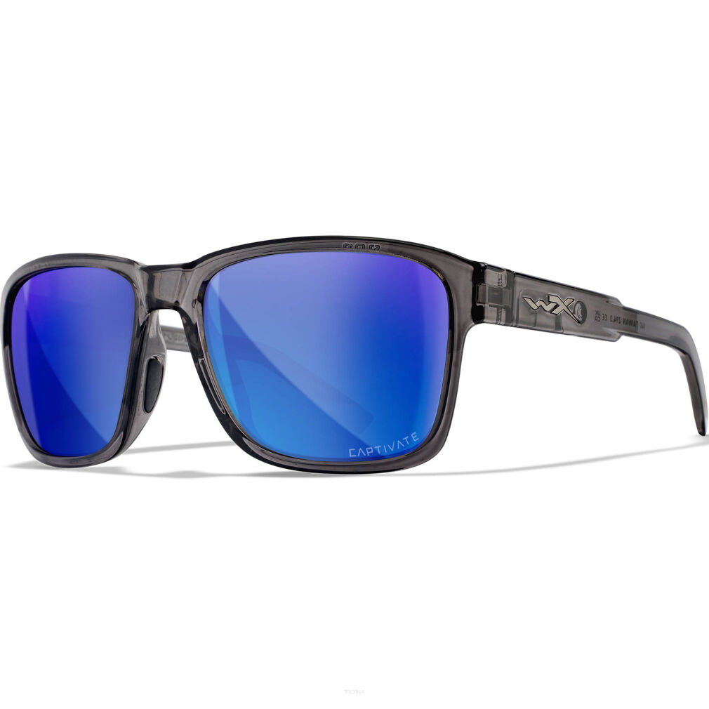 Okulary Wiley X TREK Captivate Blue Mirror Gloss Crystal Dark Grey