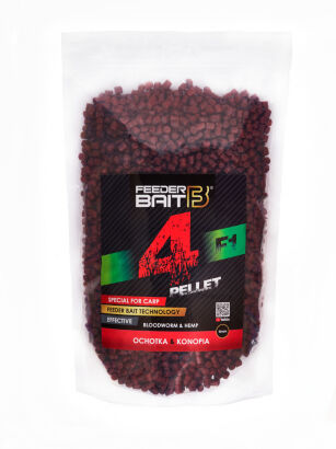 Pellet Feeder Bait 800g 4mm - F1 Ochotka&Konopia