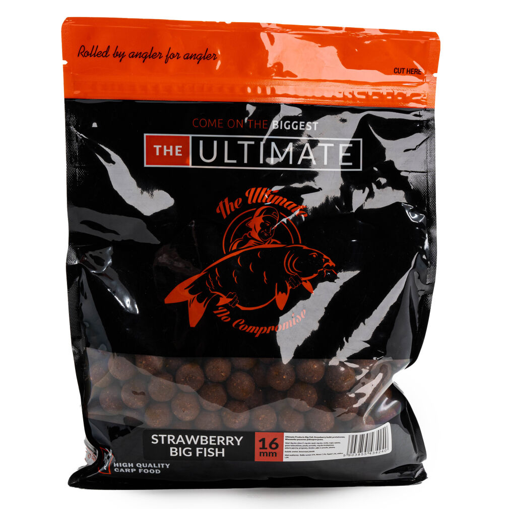Kulki Zanętowe Ultimate Products Strawberry Big Fish 18mm 1kg